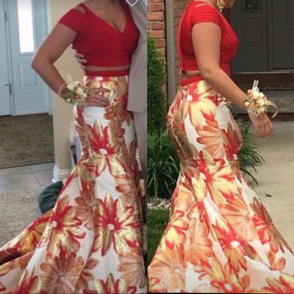 Two Piece Prom Dress - Picture 1 of 1